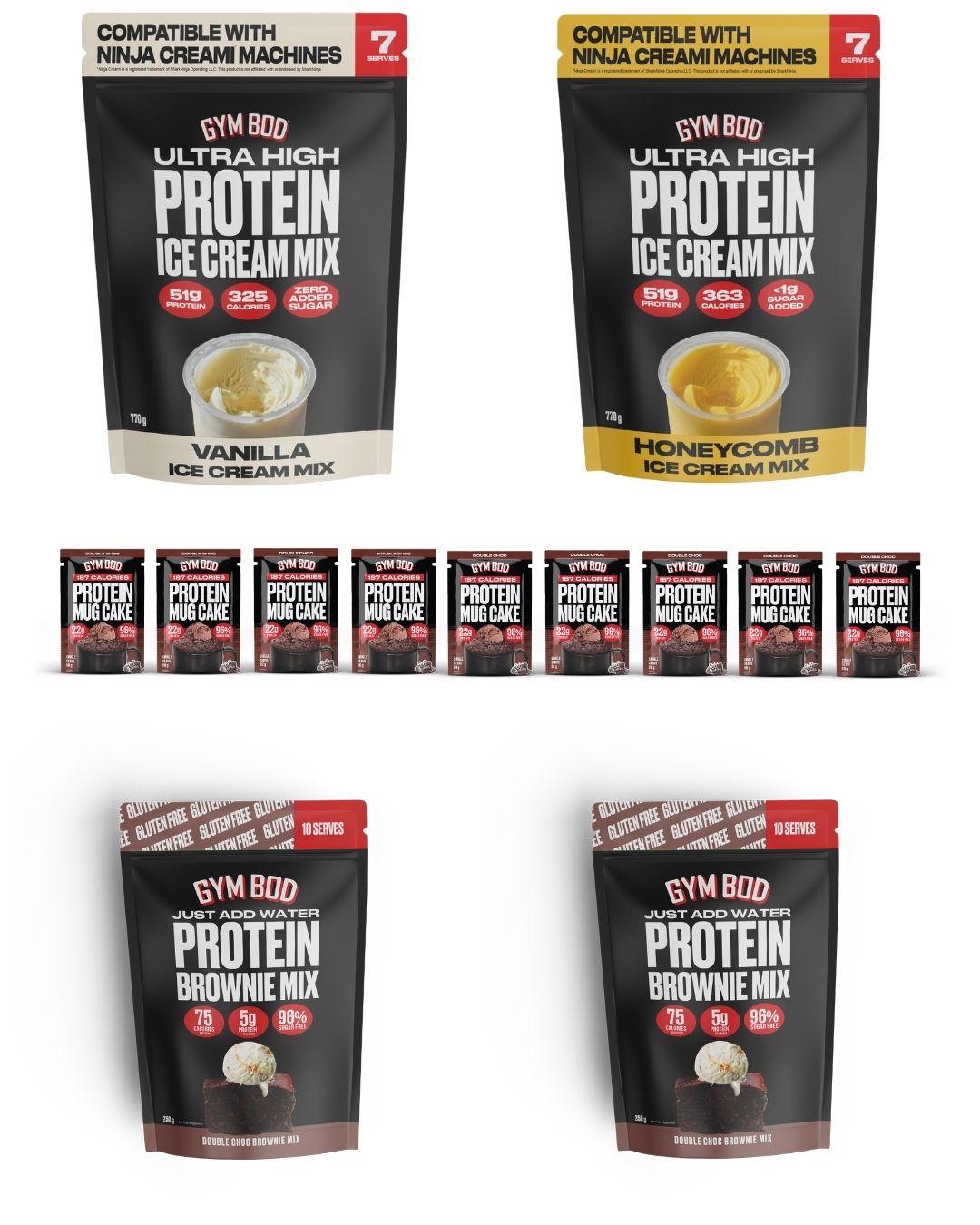 GYM BOD Ice Cream Mix Box (Ninja Creami Compatible*)