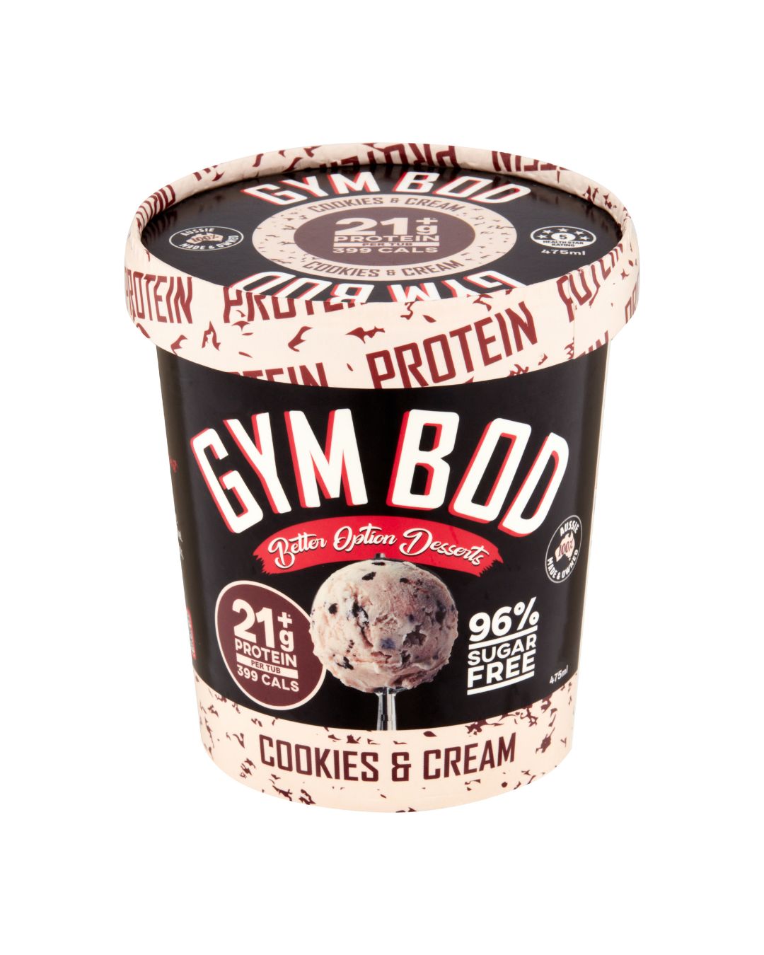 GYM BOD Cookies & Cream Ice Cre*m 475ml