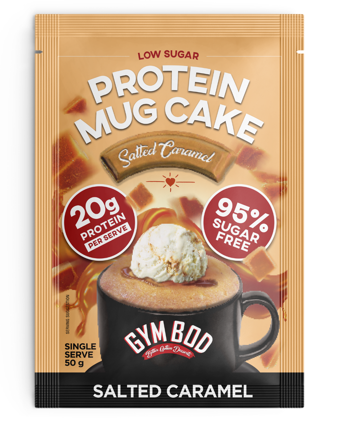 GYM BOD Salted Caramel Mug Cakes