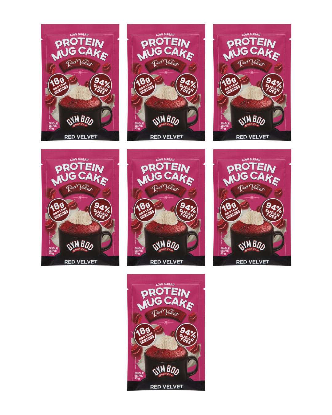 GYM BOD Red Velvet Protein Mug Cake