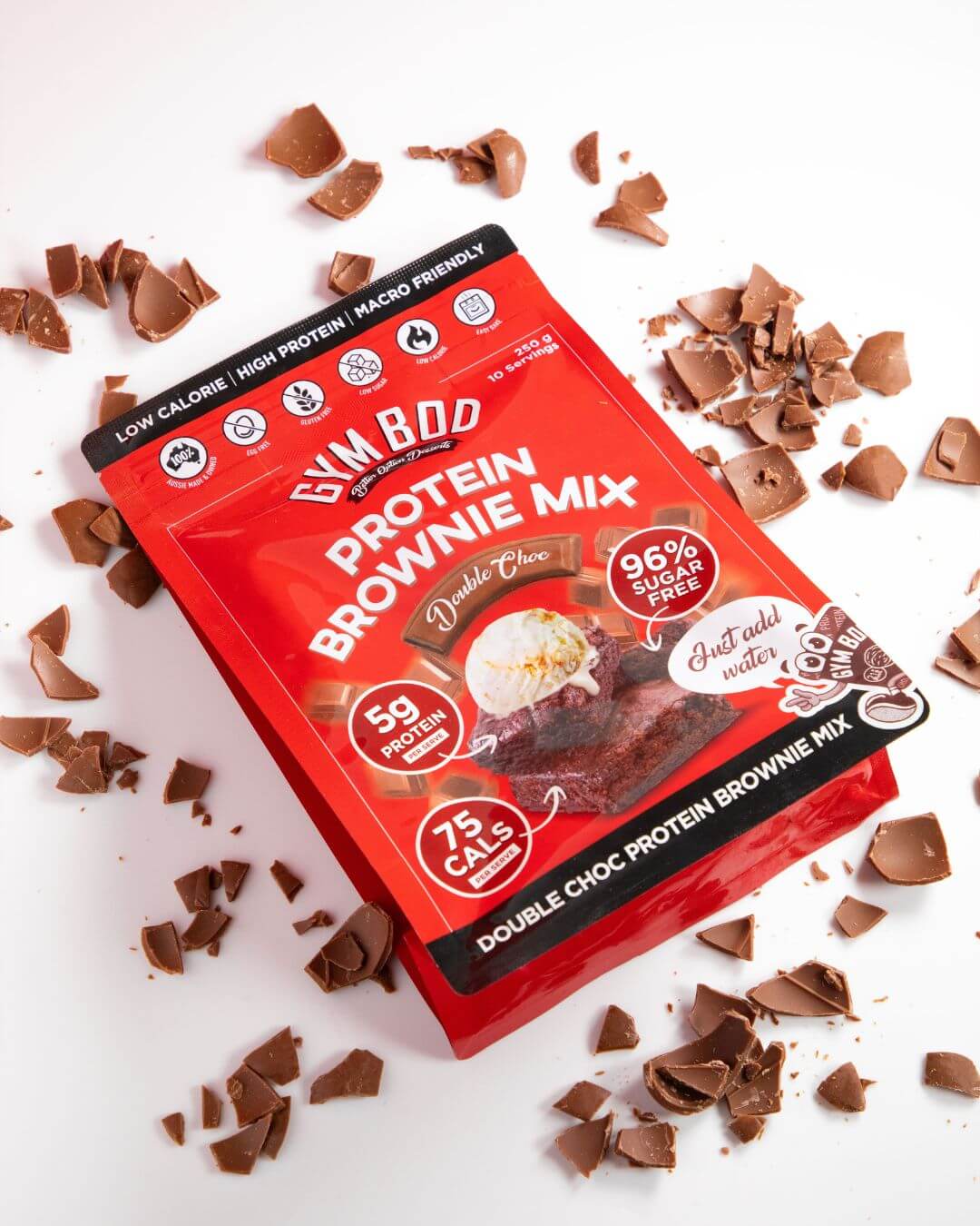 GYM BOD Double Choc Protein Brownie Mix