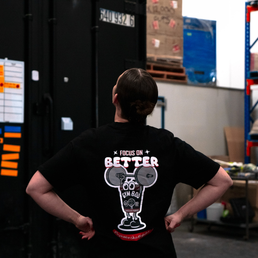 Unisex 'Focus on Better' GYM BOD Tee - GYM BOD