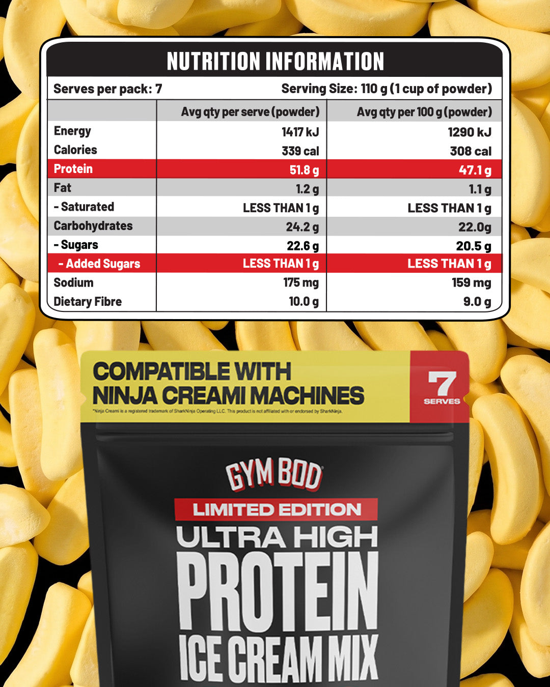 Banana Protein Ice Cream Mix (Limited Edition)
