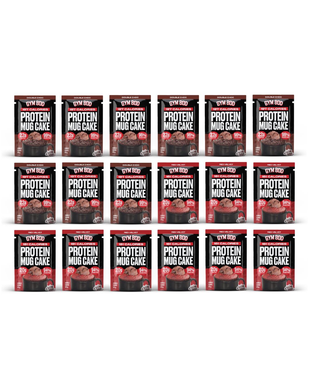 GYM BOD Mug Cake Variety Pack