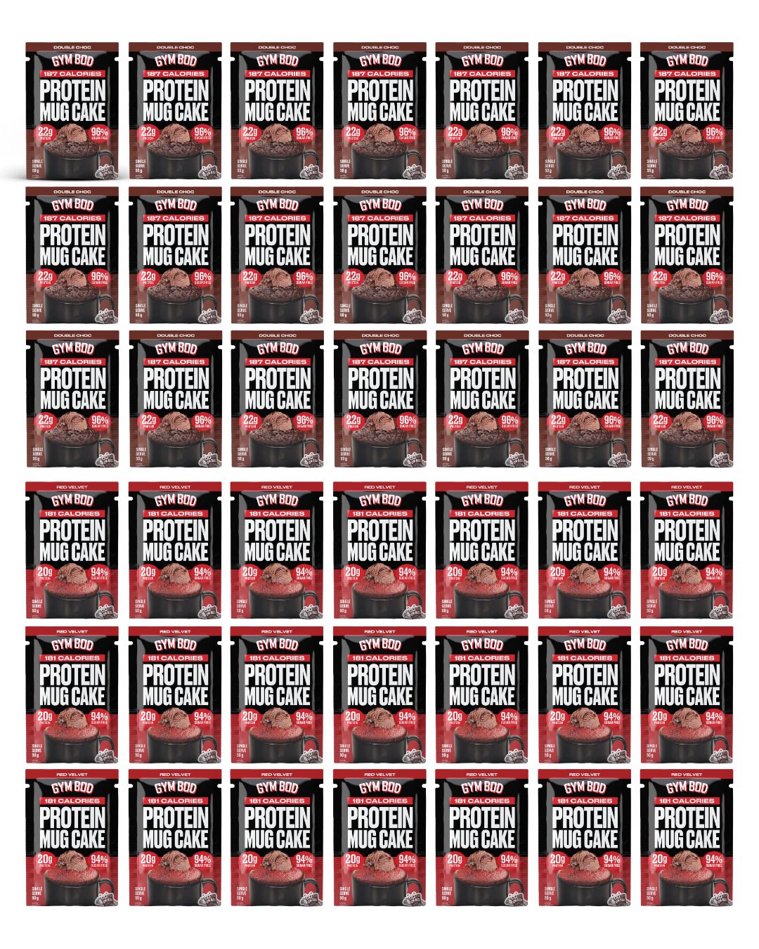 GYM BOD Protein Mug Cake Variety Pack