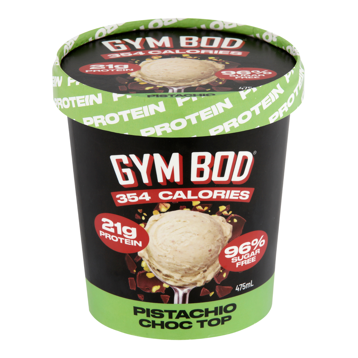 Pistachio Choc Top 475mL