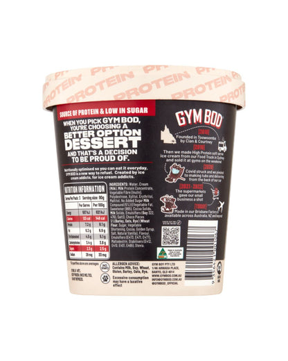 GYM BOD Cookies & Cream Choc Top Ice Cre*m 475ml