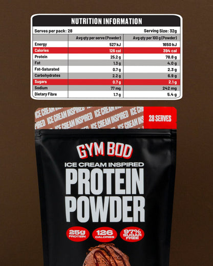 GYM BOD Chocolate Pudding Protein Powder