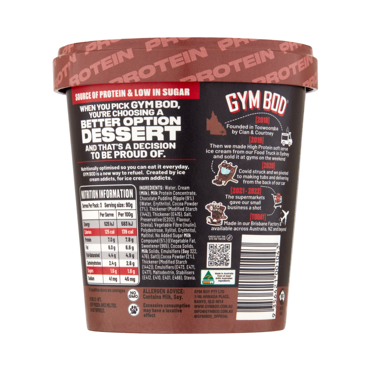 Choc Pudding Choc Top 475ml