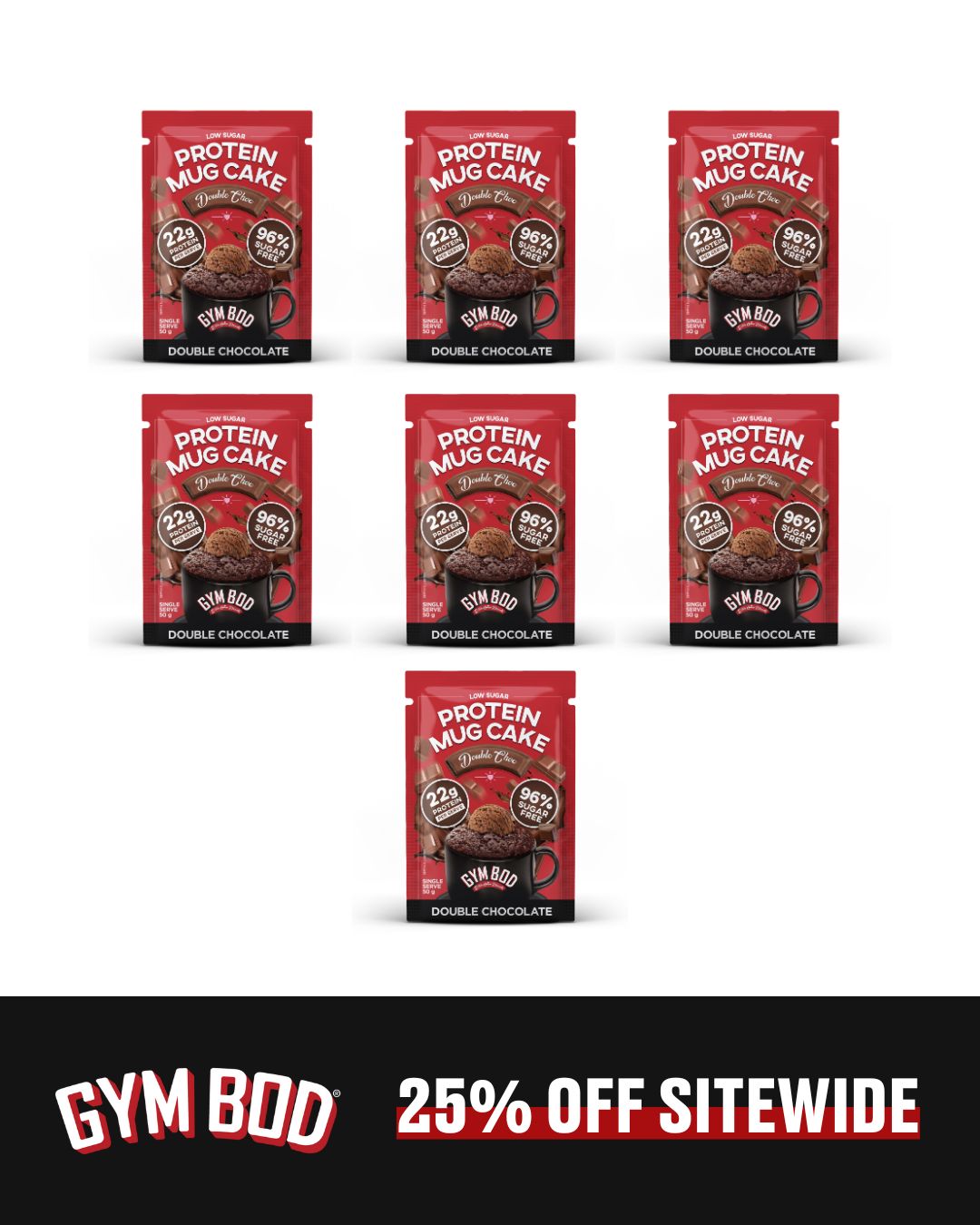 GYM BOD Double Choc Protein Mug Cake