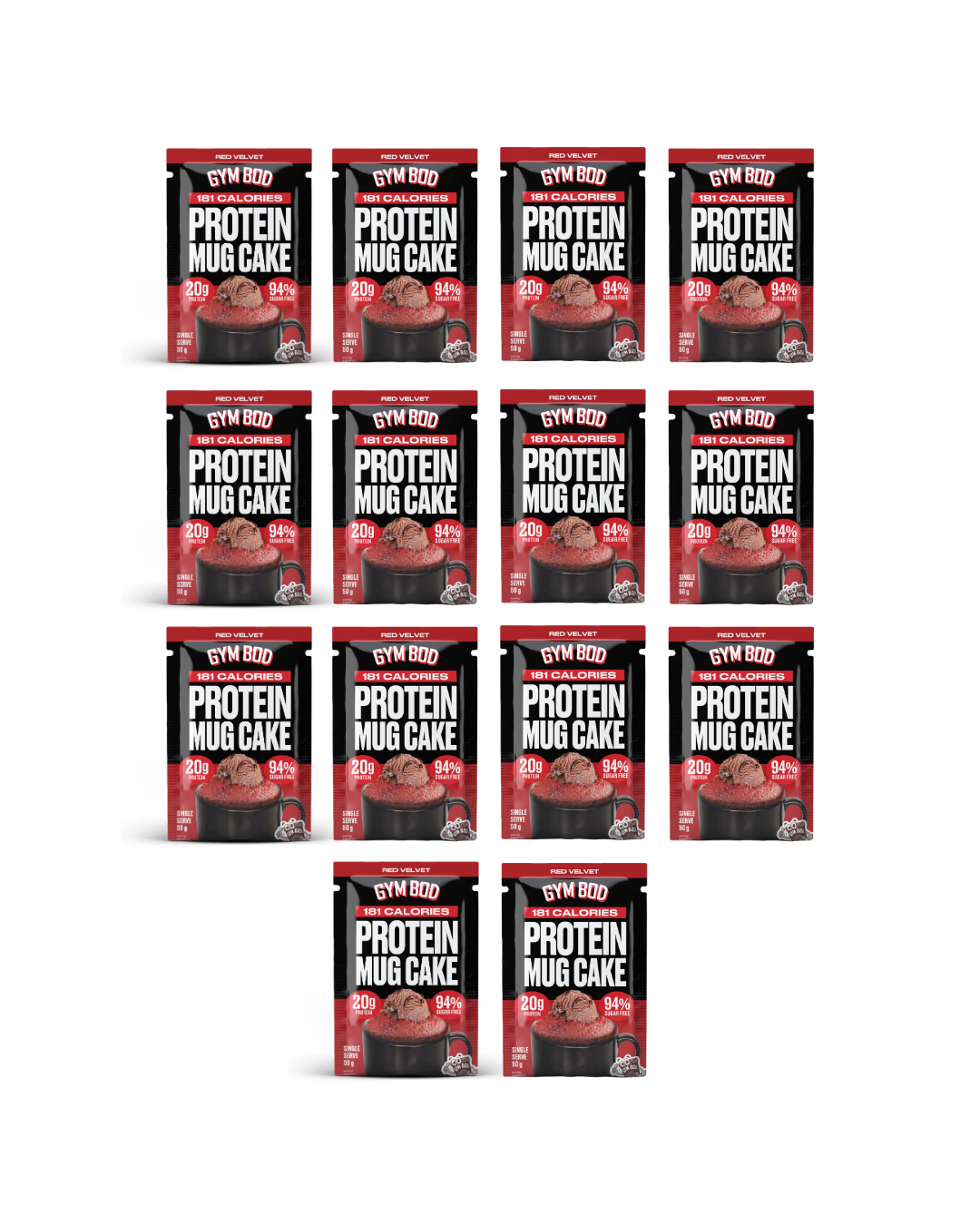 GYM BOD Red Velvet Protein Mug Cake