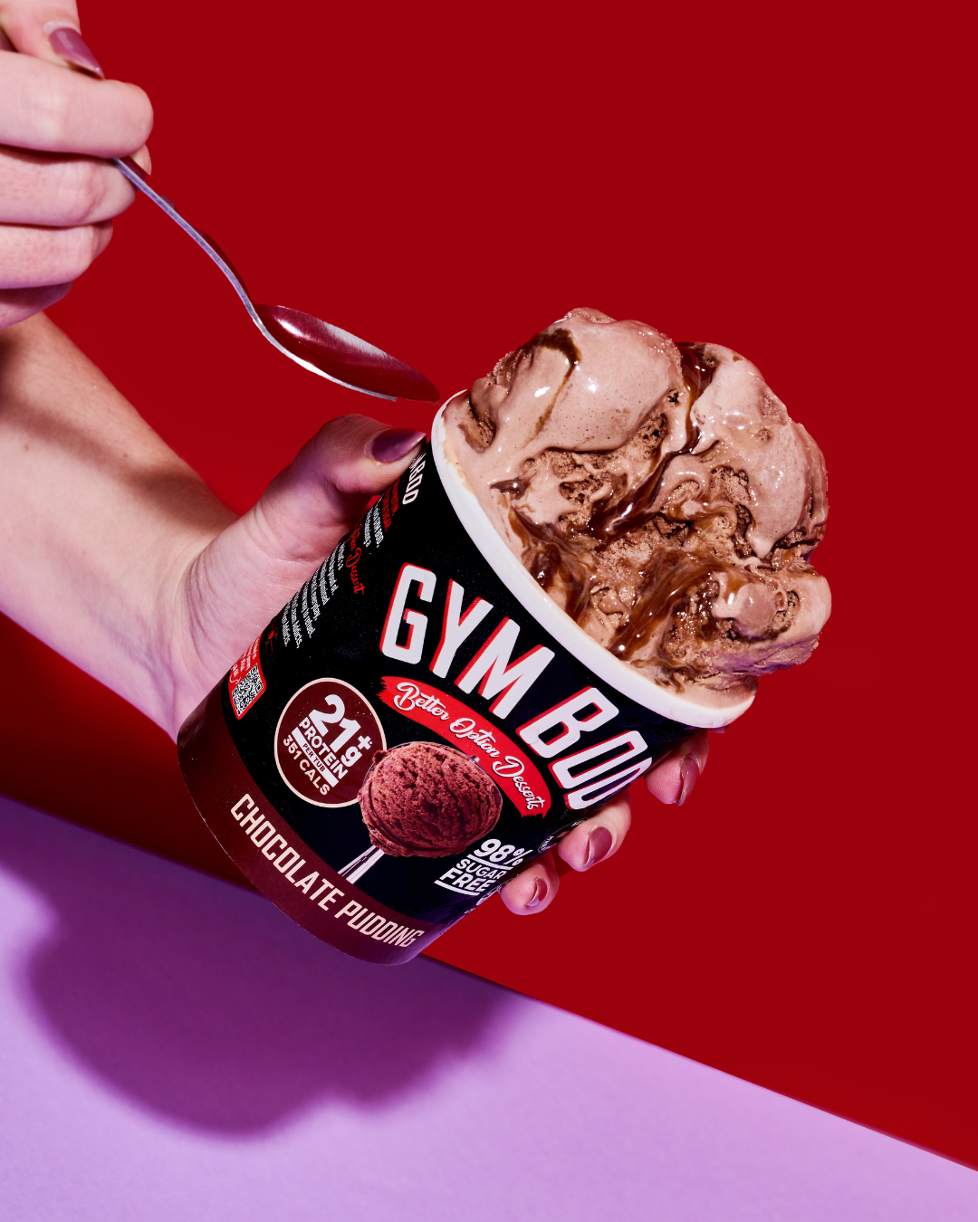 GYM BOD Chocolate Pudding Ice Cre*m 475ml - GYM BOD