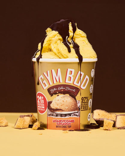 GYM BOD Honeycomb Crunch Ice Cre*m 475ml - GYM BOD