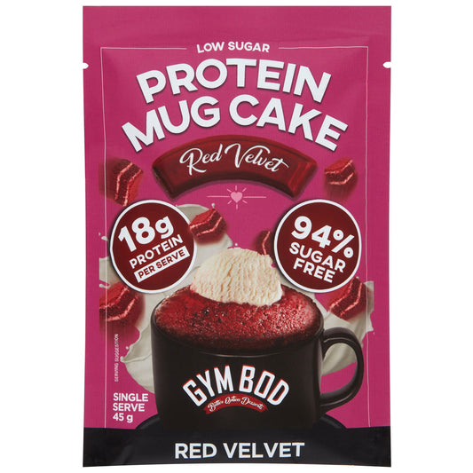 GYM BOD Red Velvet Protein Mug Cake