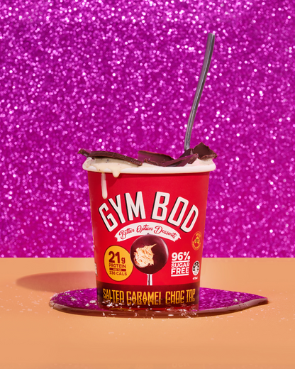 GYM BOD Salted Caramel Choc Top Ice Cre*m 475ml - GYM BOD