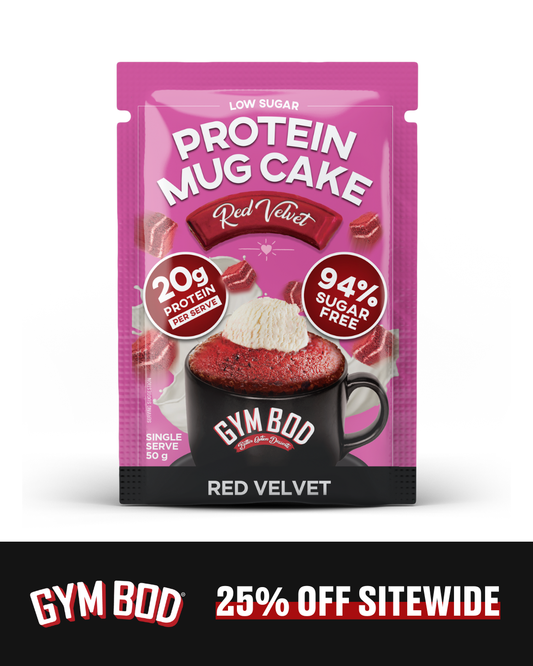 GYM BOD Red Velvet Protein Mug Cake