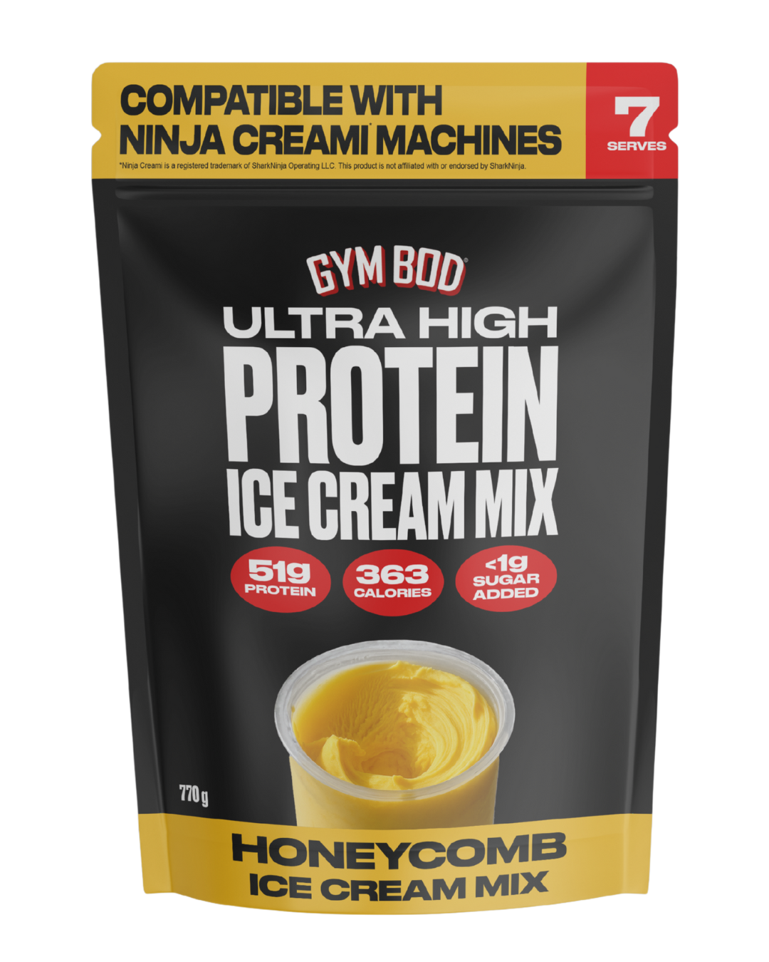 GYM BOD Honeycomb Protein Ice Cream Mix