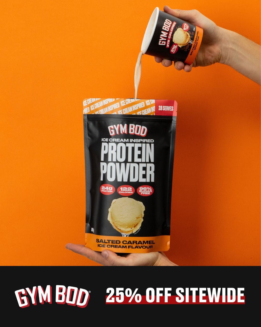 GYM BOD Salted Caramel Protein Powder